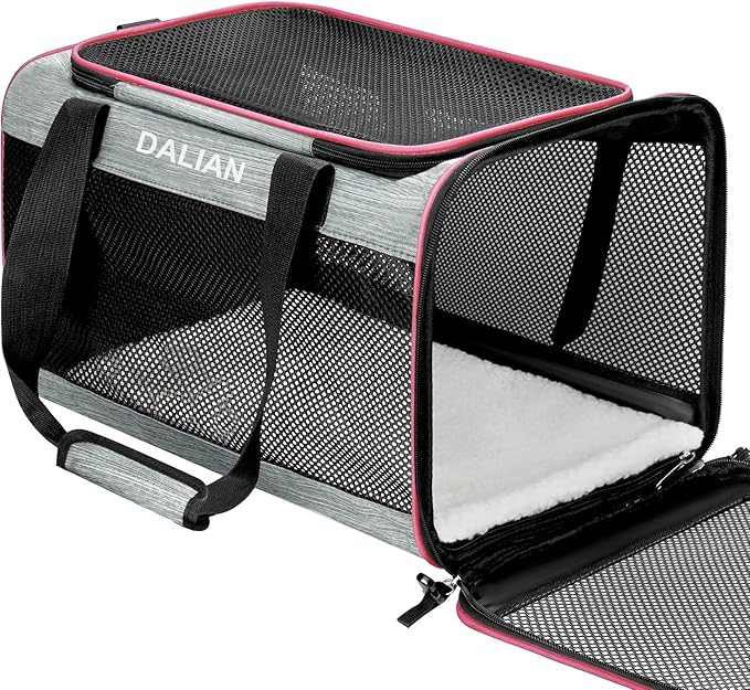 DALIAN Cat,Dog Soft-Sided Carriers,Cat Carrier Airline Approved Pet Carrier,Dog Carrier Soft-Sided Pet Travel Carrier Maximum Pet Weight 18 Pounds