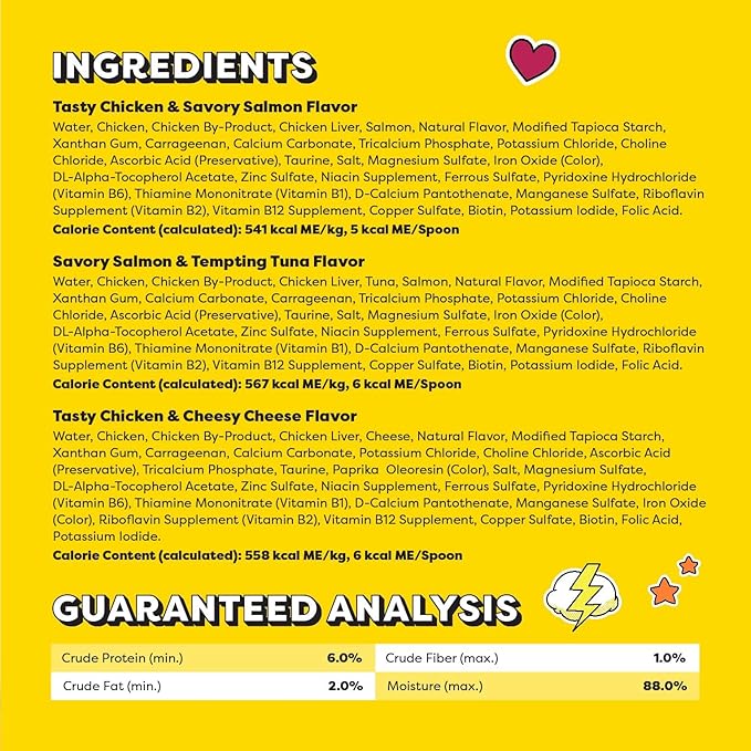 Temptations Lickable Spoons Adult Wet Cat Treat, 24 Spoons, Variety Pack