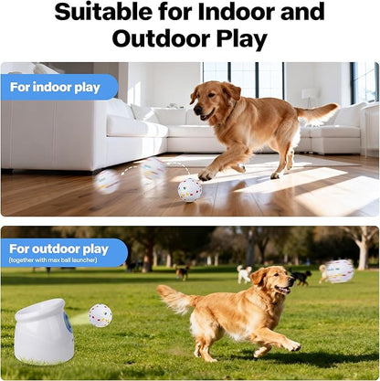 Pet Prime 2.5" ETPU Dog Balls 6-Pack,for Upgraded Max Automatic Ball Launchers,Interactive Training & Fetch Toys,Durable High-Bounce Chew-Resistant Ball for Large Dogs