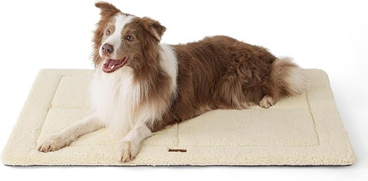 Bedsure Washable Dog Crate Bed for Large Dogs, Soft Foam Floor Pet Mat, Versatile Lightweight Pet Crate Pad for Cages