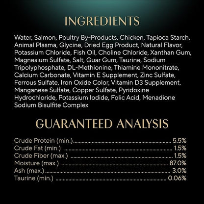 Sheba Gravy Indulgence Adult Wet Cat Food Salmon Entree in Extra Gravy, 2.6 oz. Twin-Pack Trays (24 Count, 48 Servings)