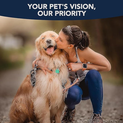 NOVEHA Pet Gel Eye Drops with 0.3% Viscoadaptive Hyaluronan | Eye Solution for Severe Dry Eyes - Long Lasting Hydration, Reduces Nuisance, Swelling & Dryness - Eye Lube for Dog and Cats (2PK - 2x10mL)