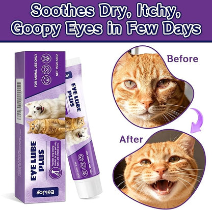 Dog Eye Lube Plus, Pet Eye Gel for Dogs, Cats, Keep Animal Eyes Health Cream, 0.53 oz