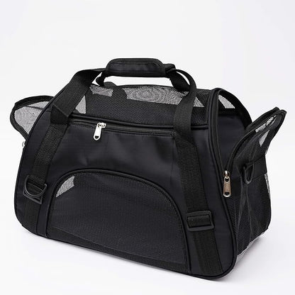 Pet Carrier Soft-Sided Carriers for Cat Carriers Dog Carrier for Small Medium Cats Dogs Puppies Pet Carrier Airline Approved Cat Dog Pet Travel Carrier (Small, Black)