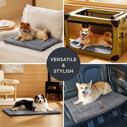 Bedsure Washable Dog Bed for Extra Large Dogs, Soft Foam Floor Pet Mat, Lightweight Travel Flat Puppy Mattress for Indoor Pet