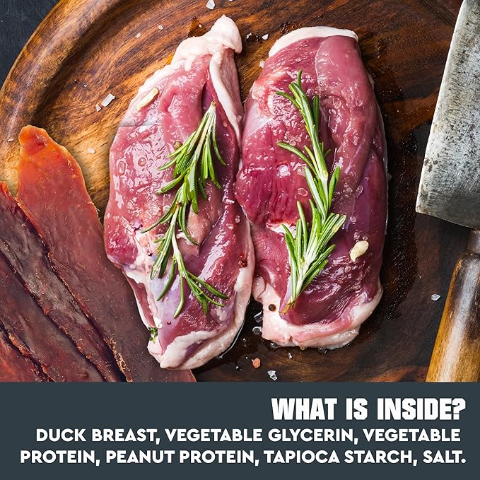 Dog Treats Duck Jerky 1.5 LB – Dog Food & High Protein Chews for Large, Medium & Small Breeds – Natural Healthy Training Strips & Snacks – Human Grade Real Meat – Grain Free, Rawhide Free, Bulk Pack