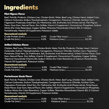 Cesar Wet Dog Food Classic Loaf in Sauce Grilled Chicken, Filet Mignon, Porterhouse Steak, Beef, Chicken & Liver and Turkey Variety Pack 3.5 oz. Easy Peel Trays (36 Count, Pack of 1)