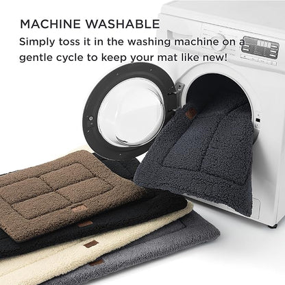 Bedsure Washable Dog Crate Bed for Medium Dogs, Soft Foam Floor Pet Mat, Versatile Lightweight Pet Crate Pad for Kennel