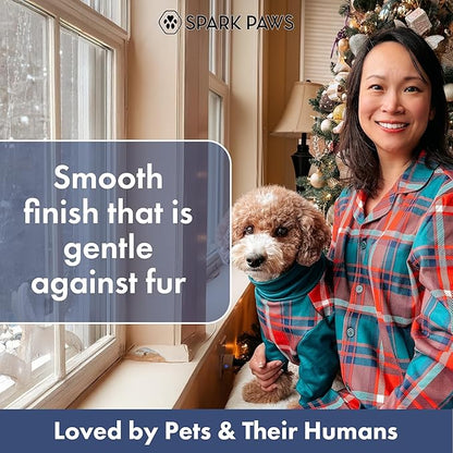 Spark Paws Dog Christmas Pajama, Dog Recovery Suit Male, Onesie, Ultra-Soft and 4-Way Stretch, for Small Medium and Large Breeds - Green and Red Plaid - 4XL