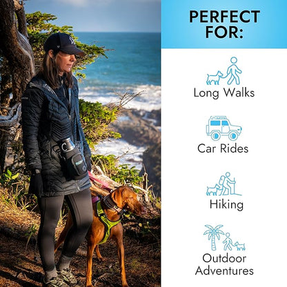 Hydropet Portable Dog Water Bottle (32 oz) - Insulated Dogs & Cats Travel Bottles, Stainless Steel - Detachable Dog Food Bowl and Water Bowl - Great for Daily Walks - Puppy Essentials & Accessories