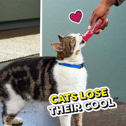 Temptations Creamy Puree Squeezable Lickable Wet Cat Treats with Beef Liver, 0.42 oz. Tubes, 4 Count, Pack of 11 (44 Total)