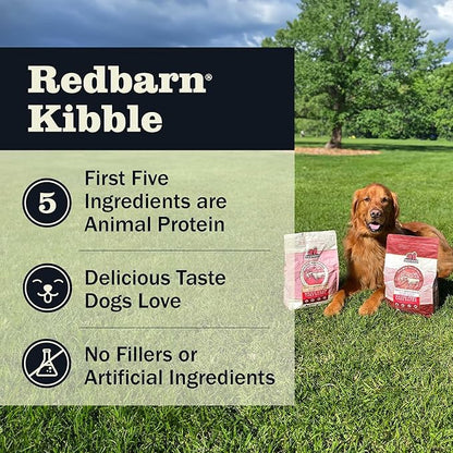 Redbarn Whole Grain Adult Dry Dog Food Kibble - Sky Chicken Recipe - Made in USA Recipe with Functional Ingredients to Support Healthy Heart, Skin, Coat, Immunity & Digestion - 4lb