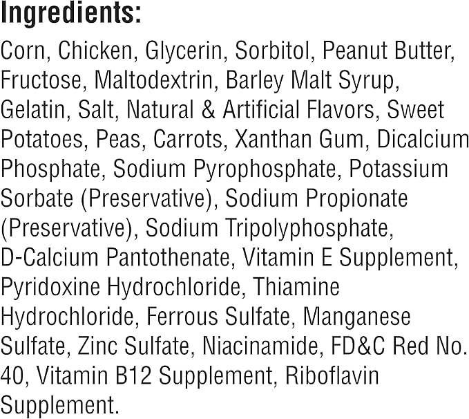 SmartBones Medium Chews With Real Peanut Butter Rawhide- Free Chews For Dogs, 4 Count