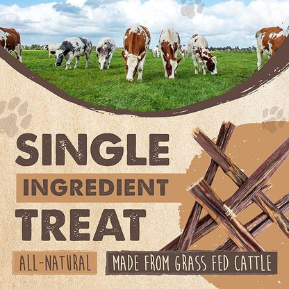 Mighty Paw - Beef Gullet Sticks for Dogs (6 Inch - 30 Pack) | Premium Beef Esophagus Treats. Gullet Sticks, Ideal for Large and Small Breeds Teething and Light Chewing. Rawhide Free, Bulk Dog Chews