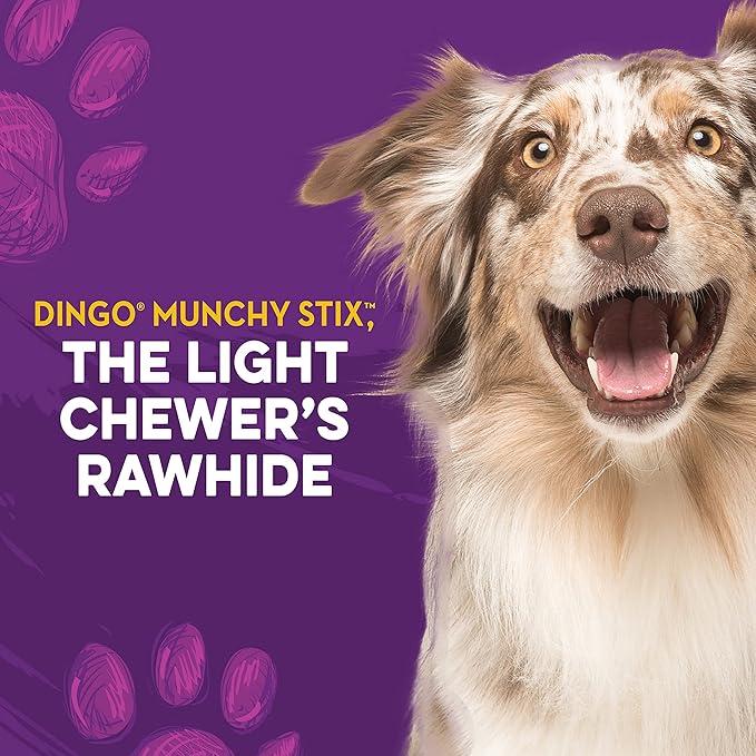 Dingo Non-China Munchy Stix Dog Chews for All Dogs, 50-Count (Pack of 2)