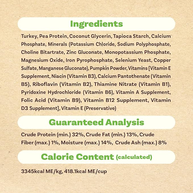 AFreschi Air-Dried Dog Food Turkey Recipe 2.2 lb, All-Natural, Complete & Balanced, Single-Animal Protein, Grain-Free, High-Protein, Limited Ingredients