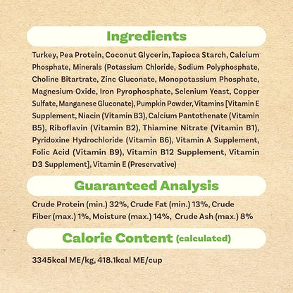 AFreschi Air-Dried Dog Food Turkey Recipe 2.2 lb, All-Natural, Complete & Balanced, Single-Animal Protein, Grain-Free, High-Protein, Limited Ingredients