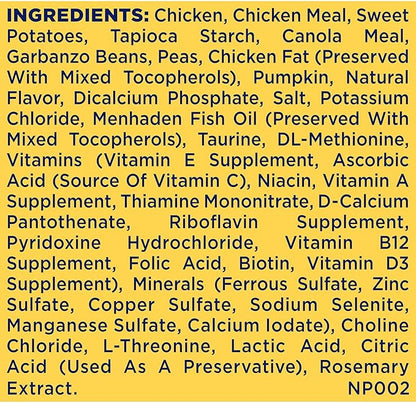 Nature's Recipe Grain Free Puppy Dry Dog Food, Chicken, Sweet Potato & Pumpkin Recipe, 4 lb. Bag