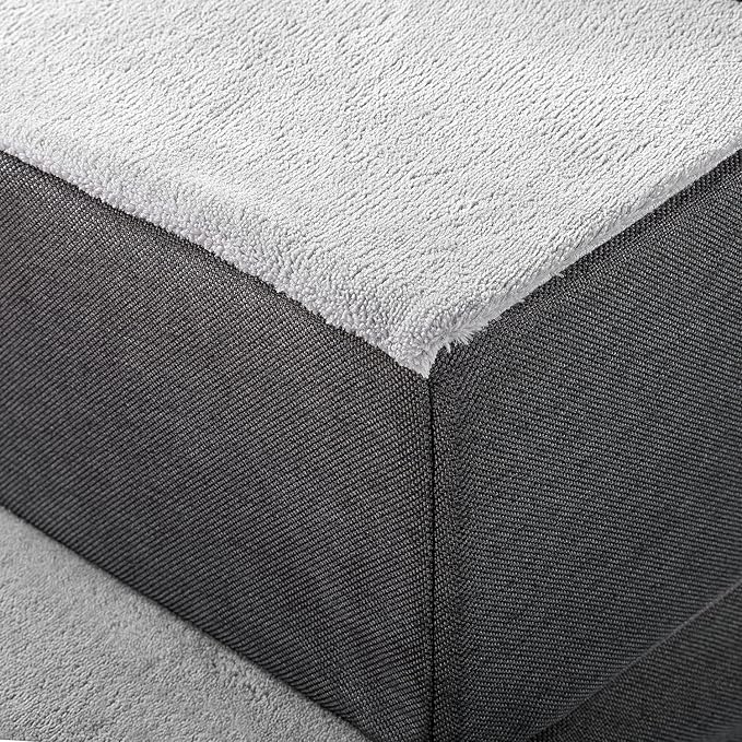 ZINUS Easy Pet Stairs, Pet Ramp, Pet Ladder, X-small, Grey