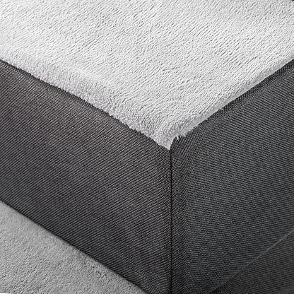 ZINUS Easy Pet Stairs, Pet Ramp, Pet Ladder, X-small, Grey